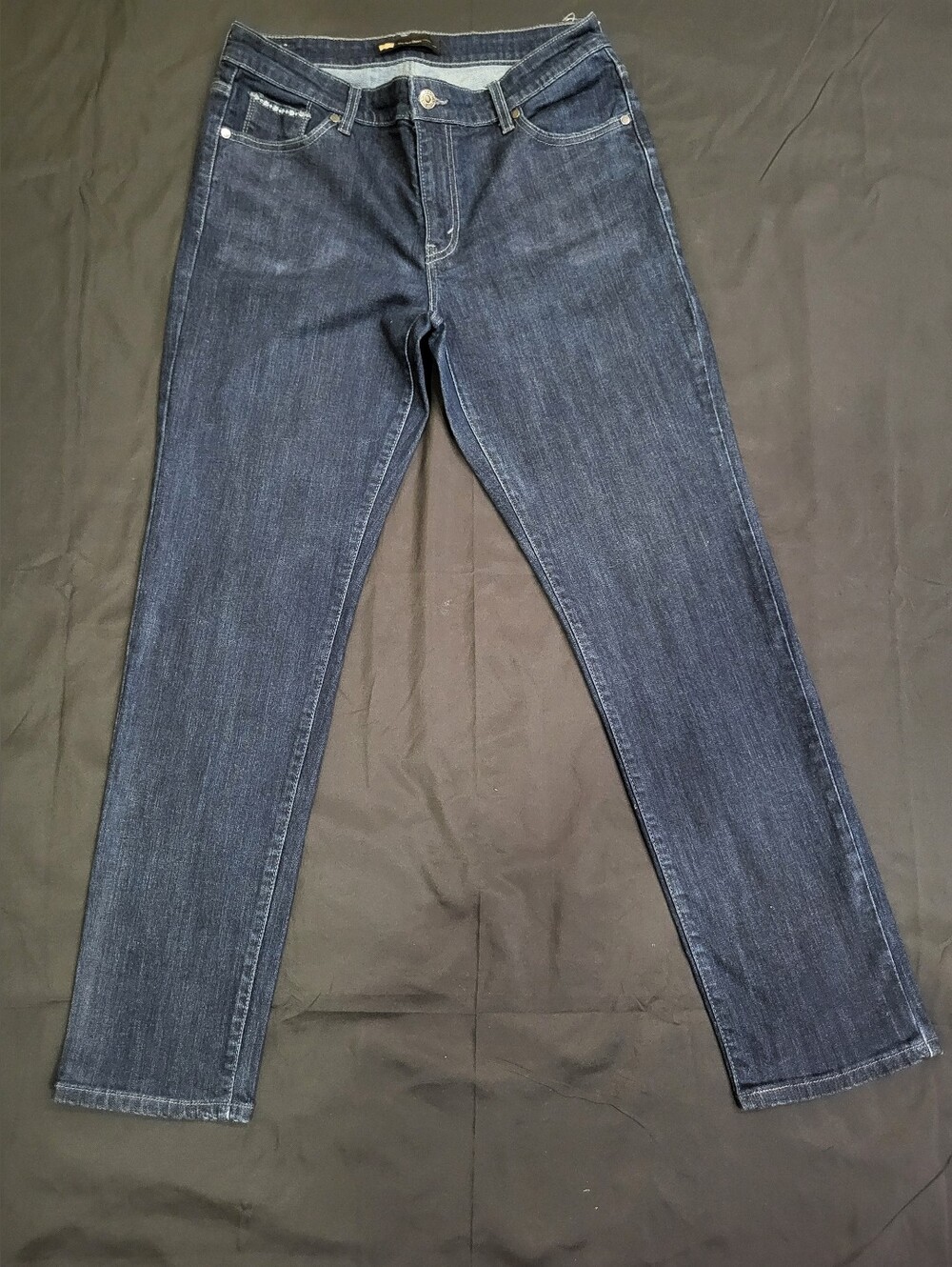 Levi's Navy Blue Mid-Rise Skinny Jeans Women Size 14M W32/L32